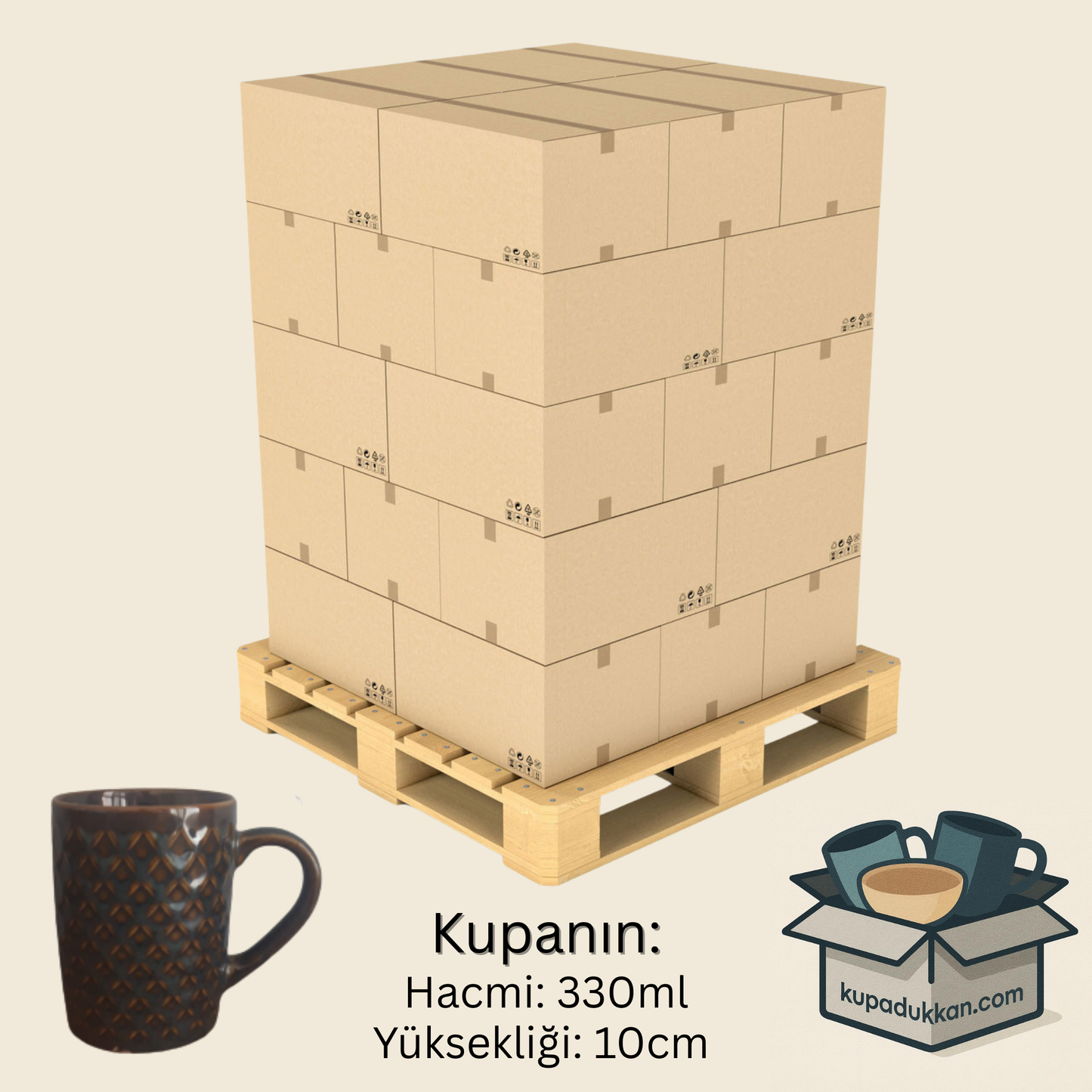 CELIA PORSELEN DIAMOND KUPA - 330ml