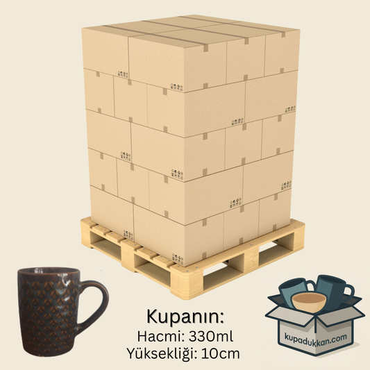 CELIA PORSELEN DIAMOND KUPA - 330ml