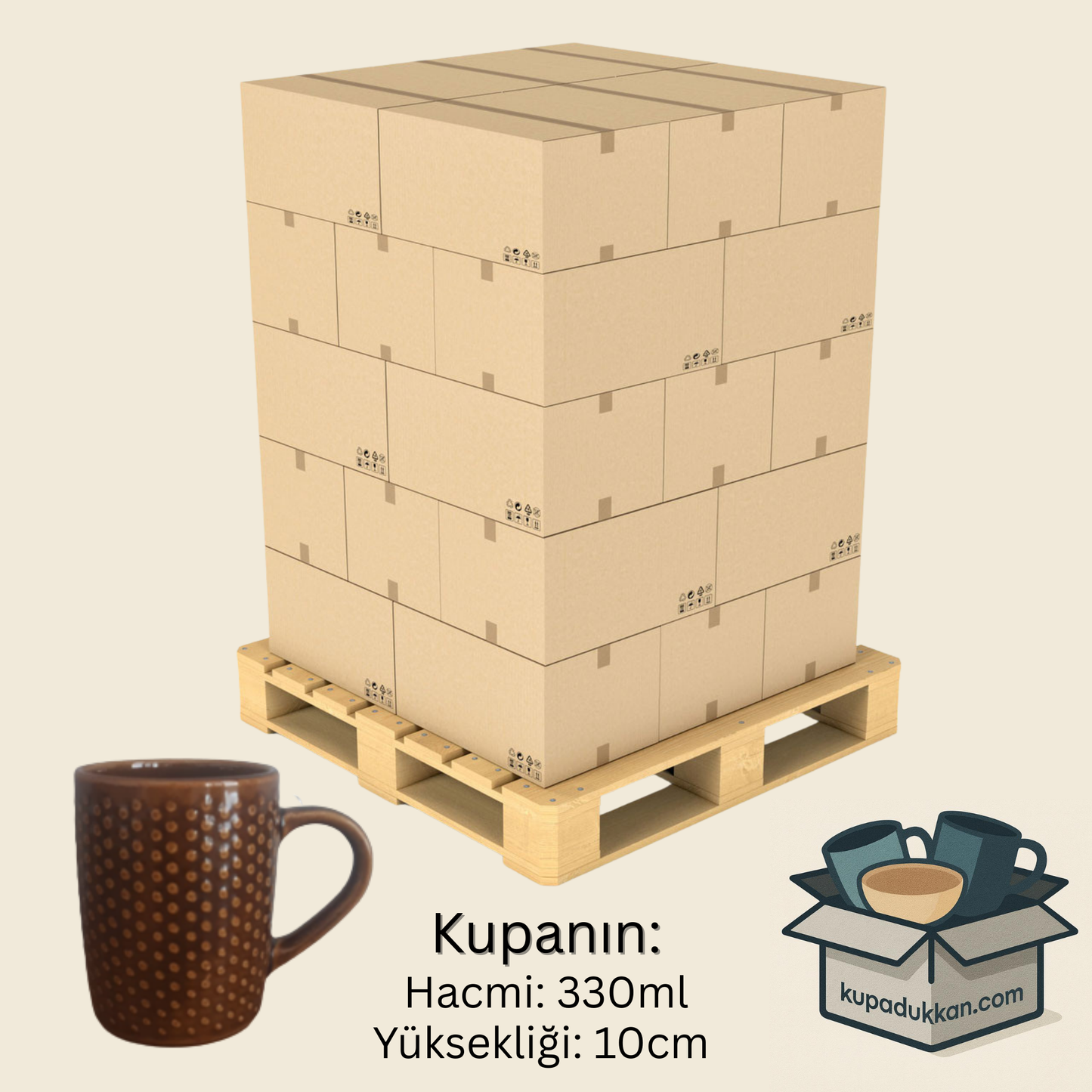 CELIA PORSELEN DOT KUPA - 330ml