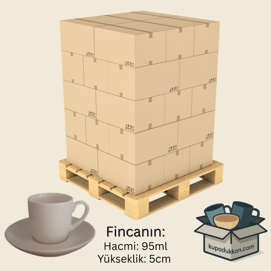 MERCAN PORSELEN FINCAN 6'LI TAKIM - 12 Parça
